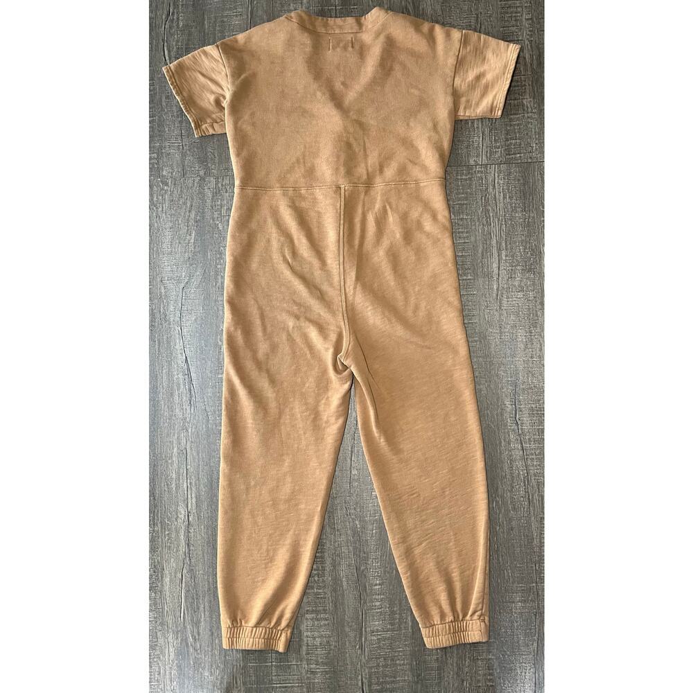 Madewell MWL Women's Short Sleeve Button Up Jumpsuit Coverall, Brown Size XS - Picture 5 of 12